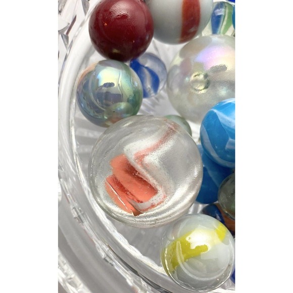 30+ Vintage Colorful Marble Lot .25” to 1.25” Large Shooters - Picture 10 of 11